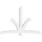 Ekena Millwork Davenport Architectural Grade PVC Gable Bracket, 96"W x 64"H x 6"D x 6"F, 16/12 Pitch GBP096X64X0606DAV00 - alternate 4